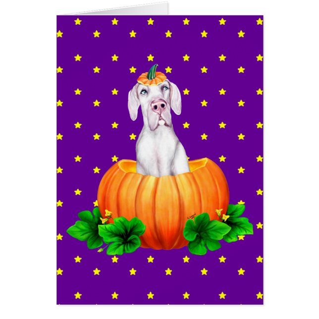 Great Dane Halloween White UC Dane-O-Lantern (Voorkant)