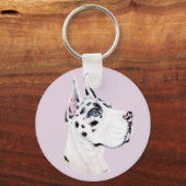 Great Dane Harle Crown Side Sleutelhanger (Voorkant)