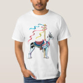 Great Dane Harlekijn Draaimolen T-shirt (Voorkant)