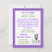 Great Dane Harlequin Birthday Cake Kaart (Achterkant)