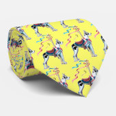 Great Dane Harlequin Carousel Stropdas (Opgerold)
