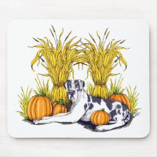 Great Dane Harlequin Harvest UC Muismat (Voorkant)