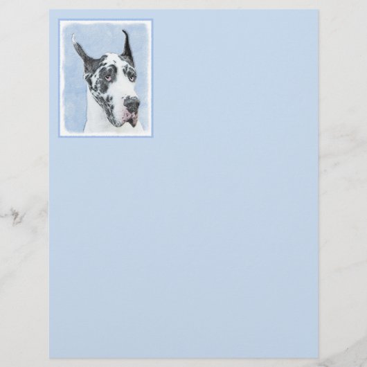 Great Dane (Harlequin) schilderen - Oorspronkelijk (Voorkant)