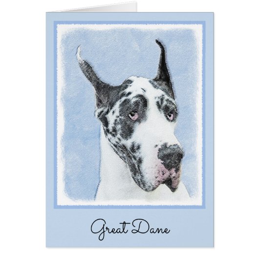 Great Dane (Harlequin) schilderen - Oorspronkelijk (Voorkant)