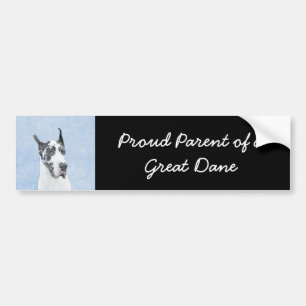 Great Dane (Harlequin) schilderen - Oorspronkelijk Bumpersticker