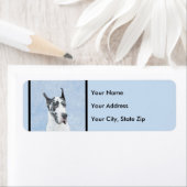 Great Dane (Harlequin) schilderen - Oorspronkelijk Etiket (Insitu)