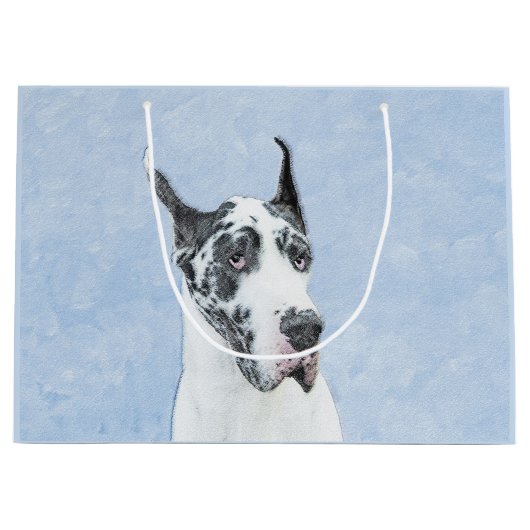 Great Dane (Harlequin) schilderen - Oorspronkelijk Groot Cadeauzakje (Voorkant)