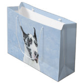 Great Dane (Harlequin) schilderen - Oorspronkelijk Groot Cadeauzakje (Voorkant Gekanteld)