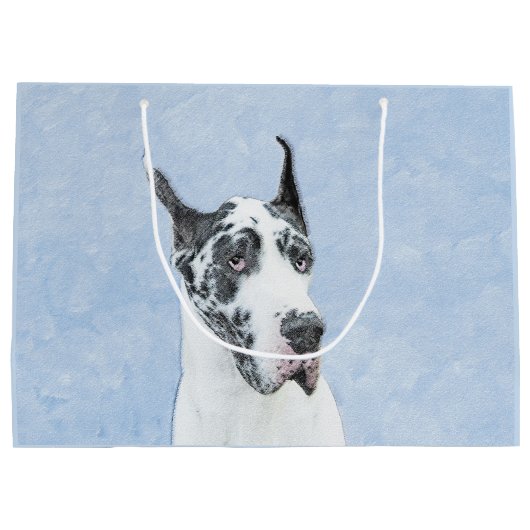 Great Dane (Harlequin) schilderen - Oorspronkelijk Groot Cadeauzakje (Achterkant)