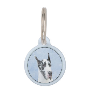 Great Dane (Harlequin) schilderen - Oorspronkelijk Huisdierpenning