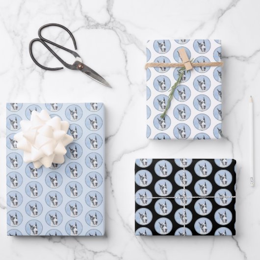 Great Dane (Harlequin) schilderen - Oorspronkelijk Inpakpapier Vel (Voorkant)