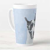 Great Dane (Harlequin) Schilderen - Oorspronkelijk Latte Mok (Linkerhoek)