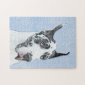 Great Dane (Harlequin) schilderen - Oorspronkelijk Legpuzzel (Horizontaal)