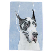 Great Dane (Harlequin) schilderen - Oorspronkelijk Medium Cadeauzakje (Achterkant)