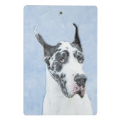 Great Dane (Harlequin) schilderen - Oorspronkelijk Mini Klembord (Achterkant)
