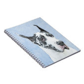 Great Dane (Harlequin) schilderen - Oorspronkelijk Notitieboek (Rechterzijde)