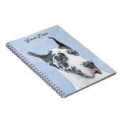 Great Dane (Harlequin) schilderen - Oorspronkelijk Notitieboek (Rechterzijde)