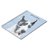 Great Dane (Harlequin) schilderen - Oorspronkelijk Notitieboek (Linkerzijde)