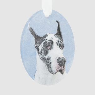 Great Dane (Harlequin) schilderen - Oorspronkelijk Ornament