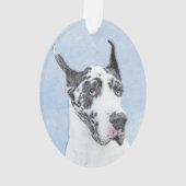 Great Dane (Harlequin) schilderen - Oorspronkelijk Ornament (achterkant)