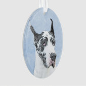 Great Dane (Harlequin) schilderen - Oorspronkelijk Ornament (voorkant)