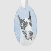 Great Dane (Harlequin) schilderen - Oorspronkelijk Ornament (voorkant)