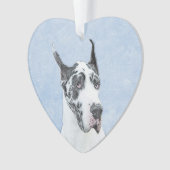 Great Dane (Harlequin) schilderen - Oorspronkelijk Ornament (voorkant)