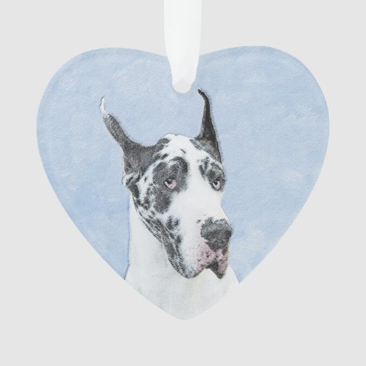 Great Dane (Harlequin) schilderen - Oorspronkelijk Ornament (voorkant)