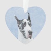 Great Dane (Harlequin) schilderen - Oorspronkelijk Ornament (achterkant)