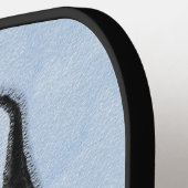 Great Dane (Harlequin) schilderen - Oorspronkelijk Pickleball Paddle (Links Detail)