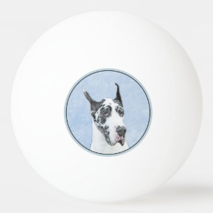 Great Dane (Harlequin) schilderen - Oorspronkelijk Pingpongbal