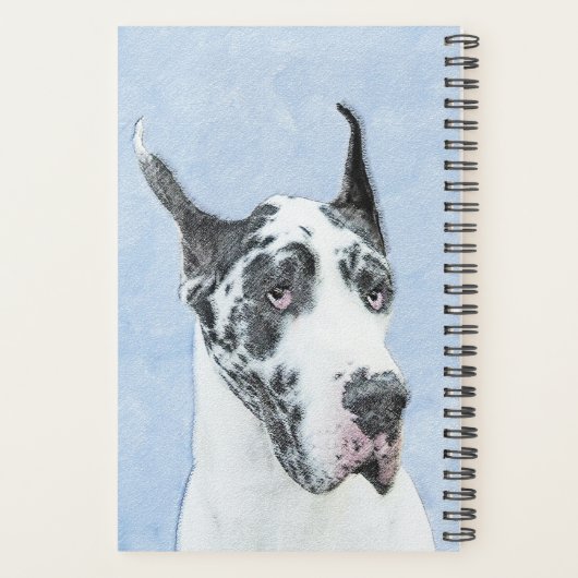 Great Dane (Harlequin) schilderen - Oorspronkelijk Planner (Achterkant)