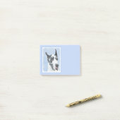 Great Dane (Harlequin) schilderen - Oorspronkelijk Post-it® Notes (Op bureau)