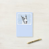 Great Dane (Harlequin) schilderen - Oorspronkelijk Post-it® Notes (Op bureau)