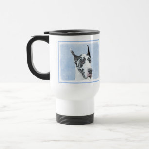 Great Dane (Harlequin) schilderen - Oorspronkelijk Reisbeker
