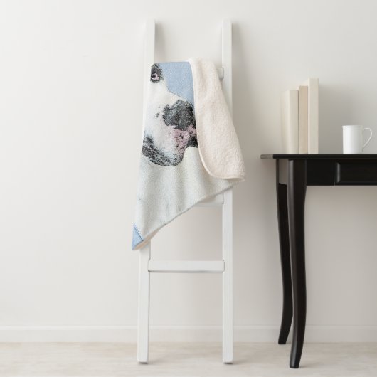 Great Dane (Harlequin) schilderen - Oorspronkelijk Sherpa Deken