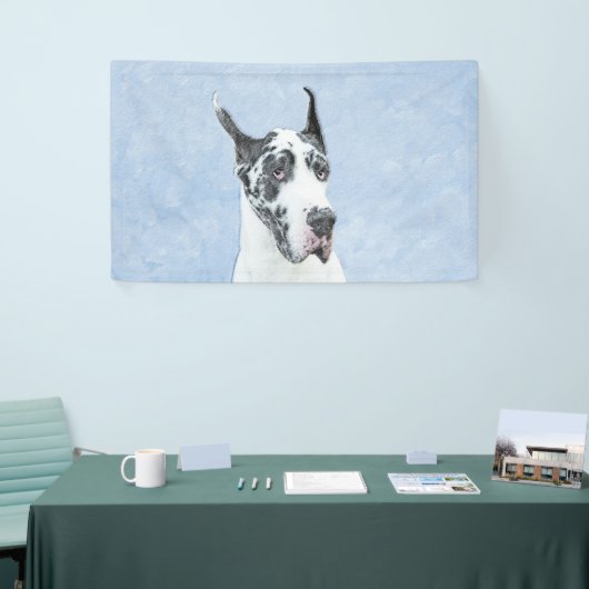 Great Dane (Harlequin) schilderen - Oorspronkelijk Spandoek (Beurs)