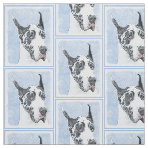 Great Dane (Harlequin) schilderen - Oorspronkelijk Stof