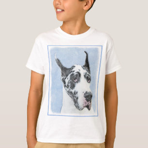 Great Dane (Harlequin) schilderen - Oorspronkelijk T-shirt