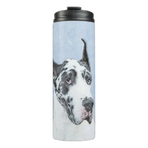 Great Dane (Harlequin) schilderen - Oorspronkelijk Thermosbeker