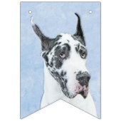 Great Dane (Harlequin) schilderen - Oorspronkelijk Vlaggetjes (Eerste vlag)