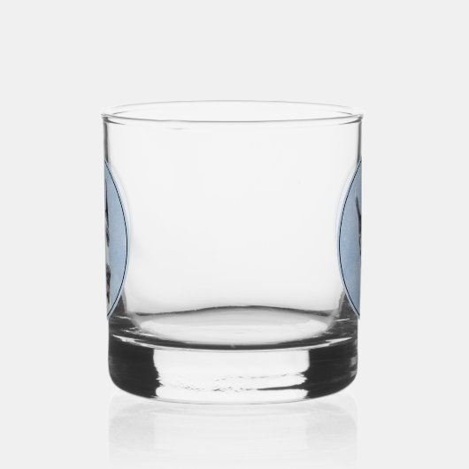 Great Dane (Harlequin) schilderen - Oorspronkelijk Whisky Glas (Links)