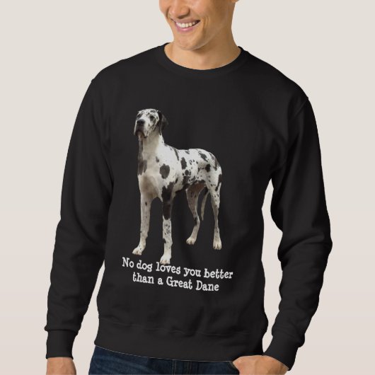 Great Dane Harlequin Unisex Sweatshirt (Voorkant)