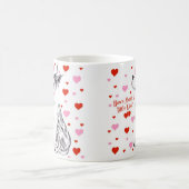 Great Dane Harlequin Valentijnsdag Kiss Koffiemok (Center)