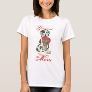 Great Dane Heart Mam T-shirt