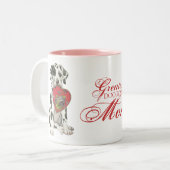 Great Dane Heart Mam Tweekleurige Koffiemok (Voorkant links)