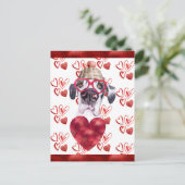 Great Dane Hearts Hondenliefhebber Valentijn Gift Feestdagenkaart (Staand voorkant)