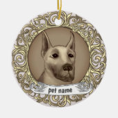 Great Dane-herinnering ornament (Voorkant)