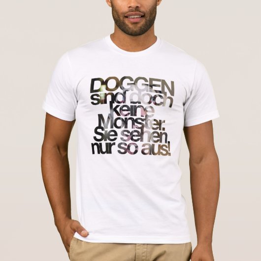 Great Dane herkomst taal T-shirt (Voorkant)