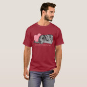 Great Dane Holds Heart Merle UC T-shirt (Voorkant volledig)